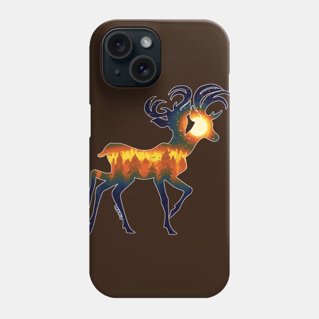 Vintage Mutant Deer Phone Case by Jan Grackle