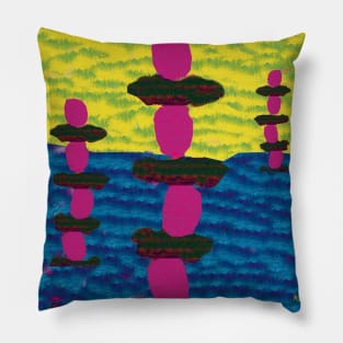 Guardians - Abstract Art Pillow