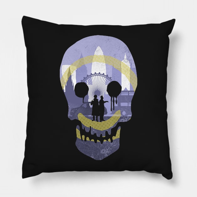 London Detecting Pillow by Arinesart