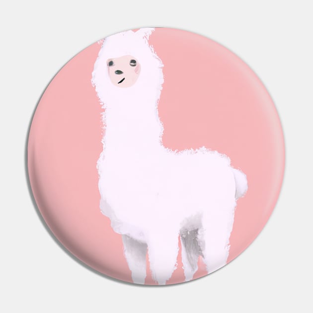 Pastel Alpaka Pin by maxcode