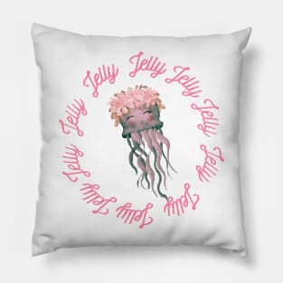 Sweet Jelly Mauve Stinger Jellyfish Design Gift Ideas Evergreen Pillow