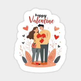 Valentine Romantic couple love birds Magnet