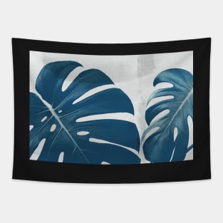 Blue Monstera #5 Tapestry