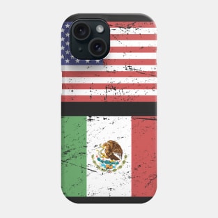 United States Flag & Mexico Flag Phone Case