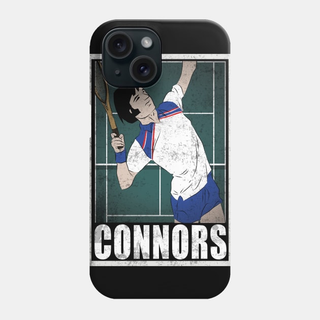 Connors Tennis Player Hero Vintage Grunge Phone Case by TEEWEB