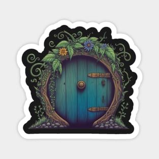 Beautiful Round Door - Black - Fantasy Magnet