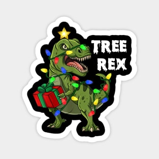 Christmas Dinosaur Tree Rex Boys Girls Kids Xmas Gift Magnet