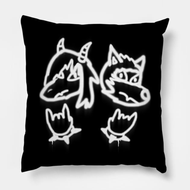 Negative Vandalism Pillow by Negative Øhio Merch