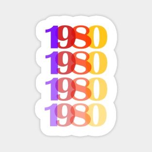 1980 year Magnet