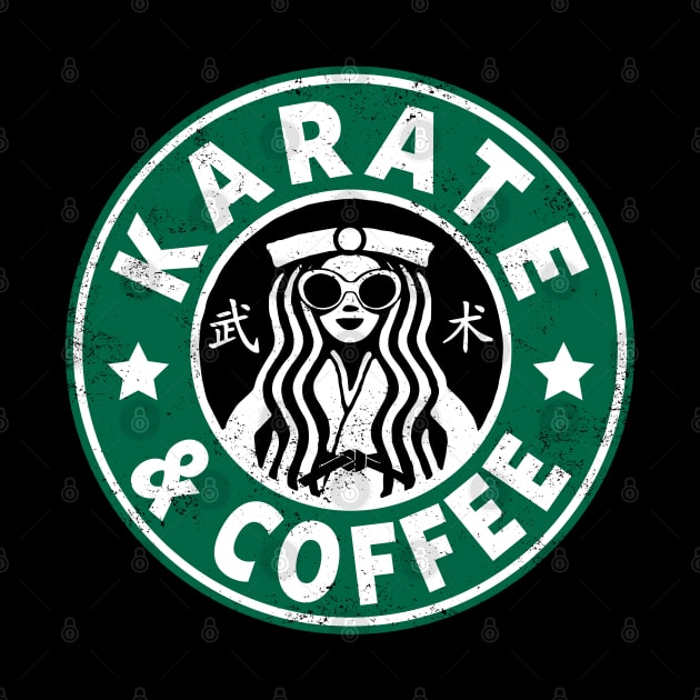 KARATE - KARATE AND COFFEE by Tshirt Samurai