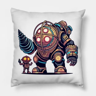 Big Daddy+Little Sister-For Old Gamers Pillow