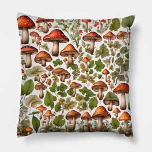 Mushroom Collection #2 Pillow