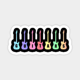 Rock And Roll Guitar Music Magnet