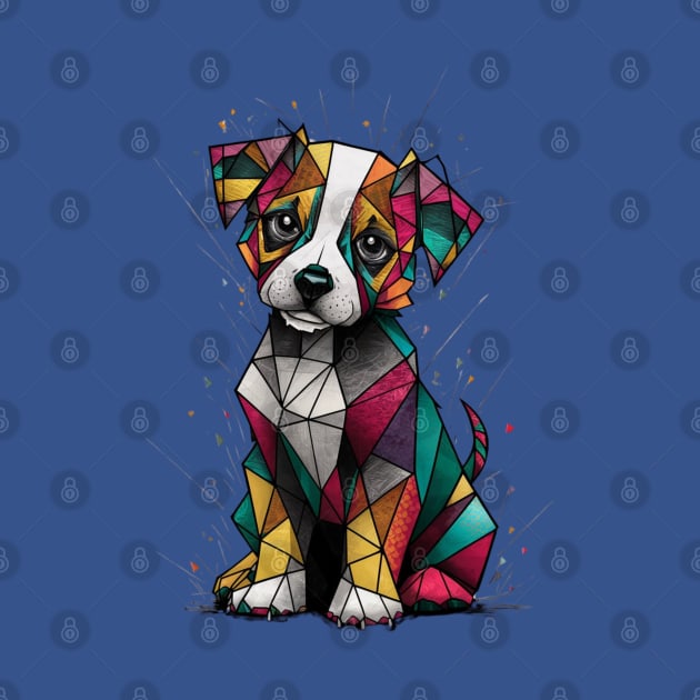 Geometric puppy by Dylante