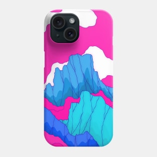 Mounts of pink and blue Phone Case