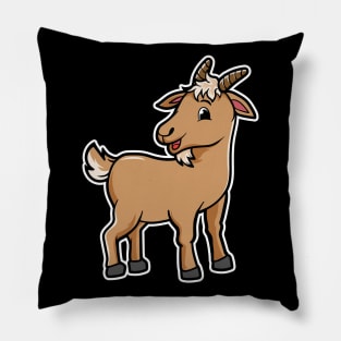 Goat Cartoon Pillow