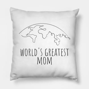 Word's Greatest Mom Pillow