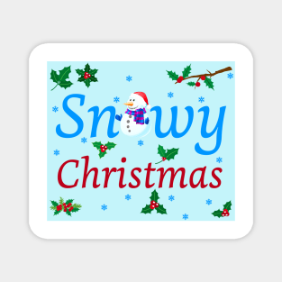 Snowy Christmas Magnet