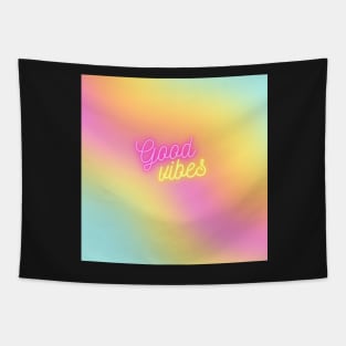 Pink Pastel Good Vibes Tapestry