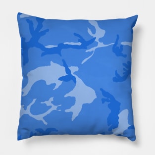 Blue camo Pillow