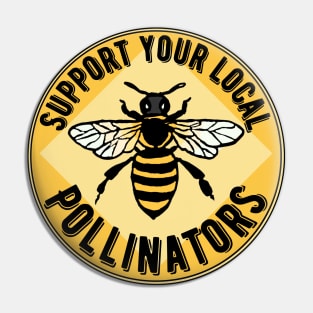 Support Pollinators Bee Pin