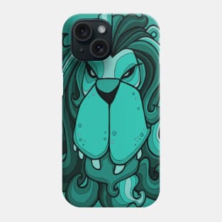 Lion - Arcadia Blue Green Phone Case