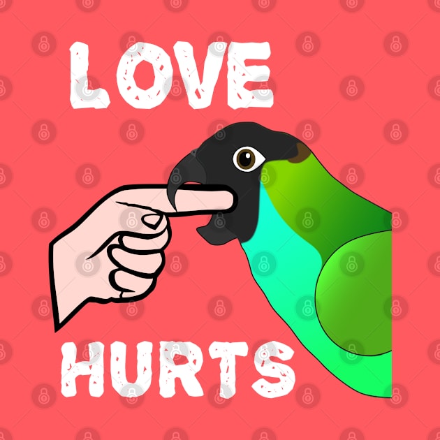 Love Hurts Nanday Conure Parrot Biting by Einstein Parrot