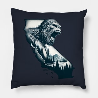 Roaring Bigfoot & California Essence - Double Exposure Tribute Pillow