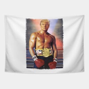 Donald Trump Boxer Funny Tapestry