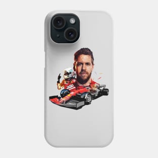 Sebastian Vettel lowpoly v2 Phone Case