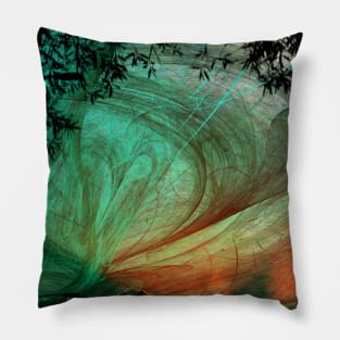 Sunset stormy skies Pillow