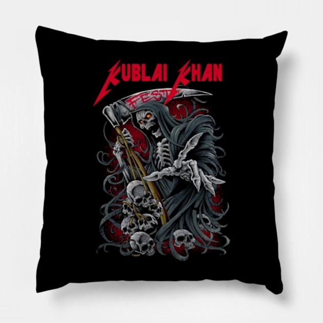 KUBLAI KHAN VTG Pillow by rdsgnnn