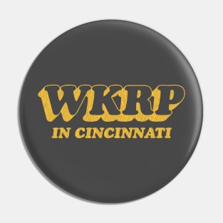 WKRP in Cincinnati Vintage Yellow v2 Pin