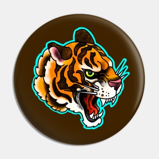 Angry tiger Pin