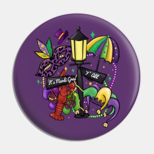 It's Mardi Gras Y'all Pin