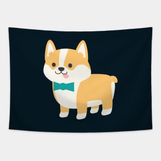 Formal Corgi Tapestry