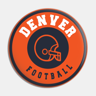 Denver football Pin