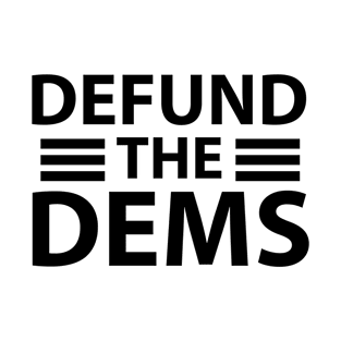 Defund the Dems| Funny parody | Social Distancing Democrats T-Shirt