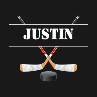 Justin Birthday Hockey T-Shirt