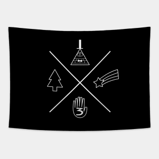 Gravity Falls Symbols Tapestry