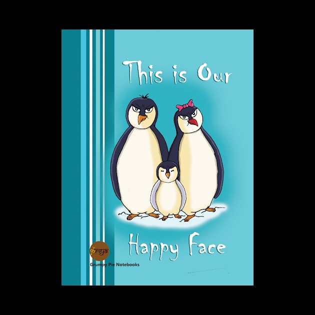 Grumpy Pie Notebooks - Penguins by kriyaonline