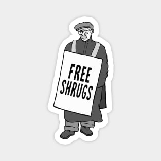 Free Shrugs Magnet