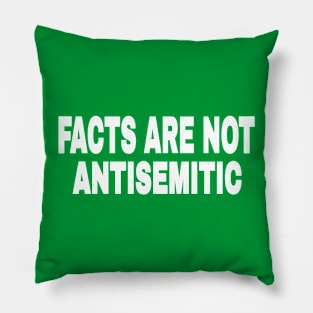 FACTS ARE NOT ANTISEMITIC - White - 2-Tier- Back Pillow