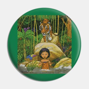 MUBU AND THE GHOSTS AND THE TIGER Pin