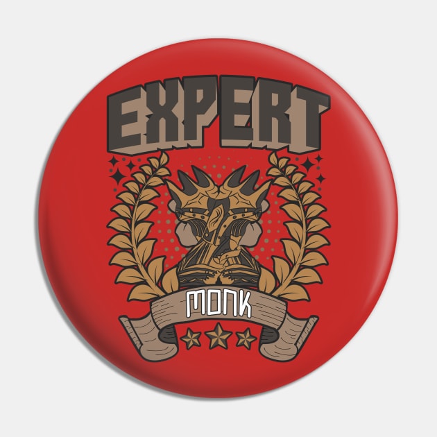 EXPERT Monk Dark - D&D Dungeons & Dragons Fantasy RPG Game Character Classes Pin by sadpanda