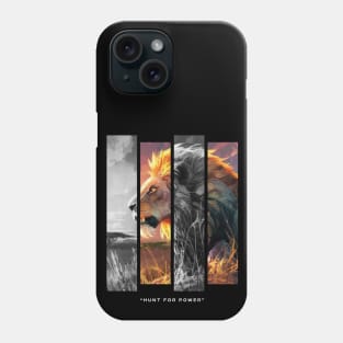 Lion face - “Hunt for power” Phone Case