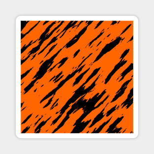 Orange Bengal Tiger Animal Print Magnet