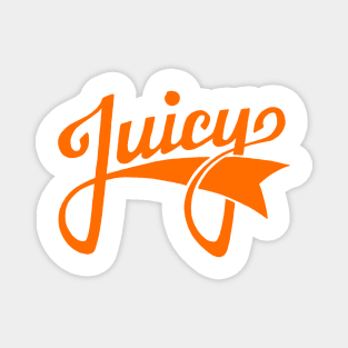 Juicy Festival with Backprint orange Magnet