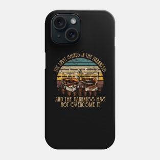 The Light Shines In The Darkness Whisky Mug Phone Case