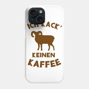 lustiger Mufflon Spruch Kaffee Morgen Müde Koffein Phone Case